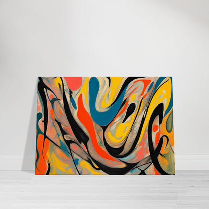 Abstract Horizons: “Waves of Imagination” Expressionisme Canvas Art