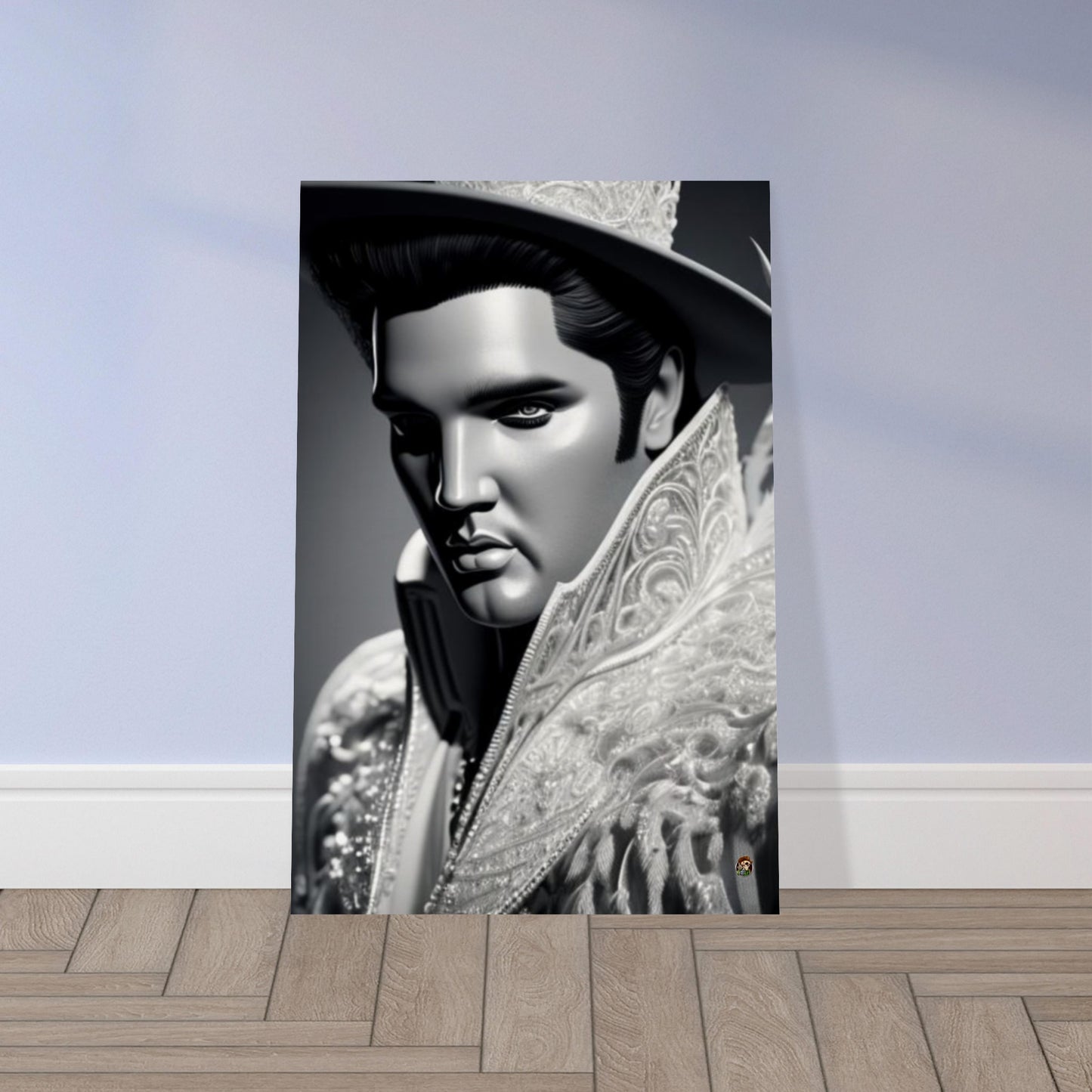 Elvis Presley Poster aus mattem Papier in Museumsqualität. erstellt von Ötzi Frosty