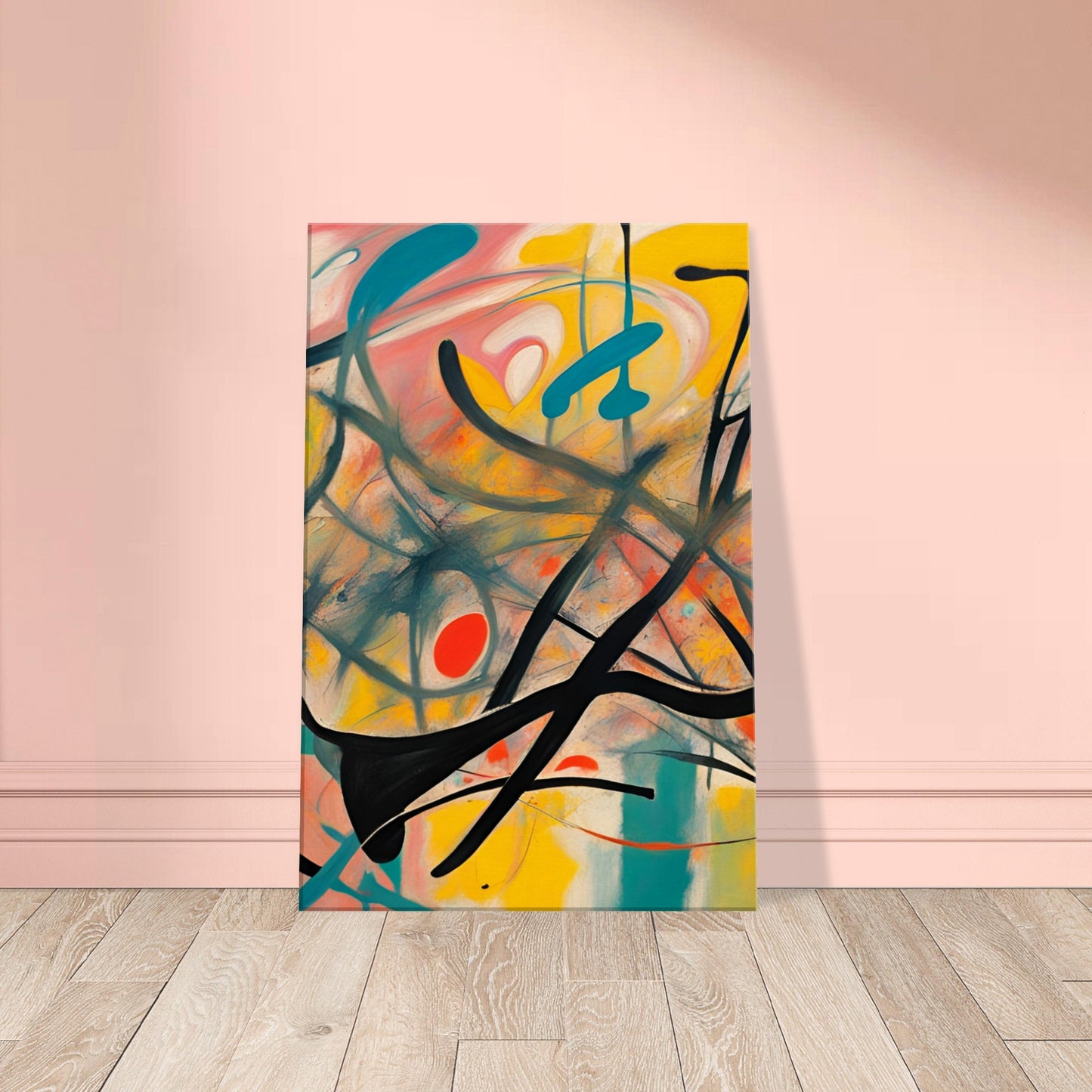 “Embracing Serenity Amidst Turbulence“ Expressionisme Canvas Art