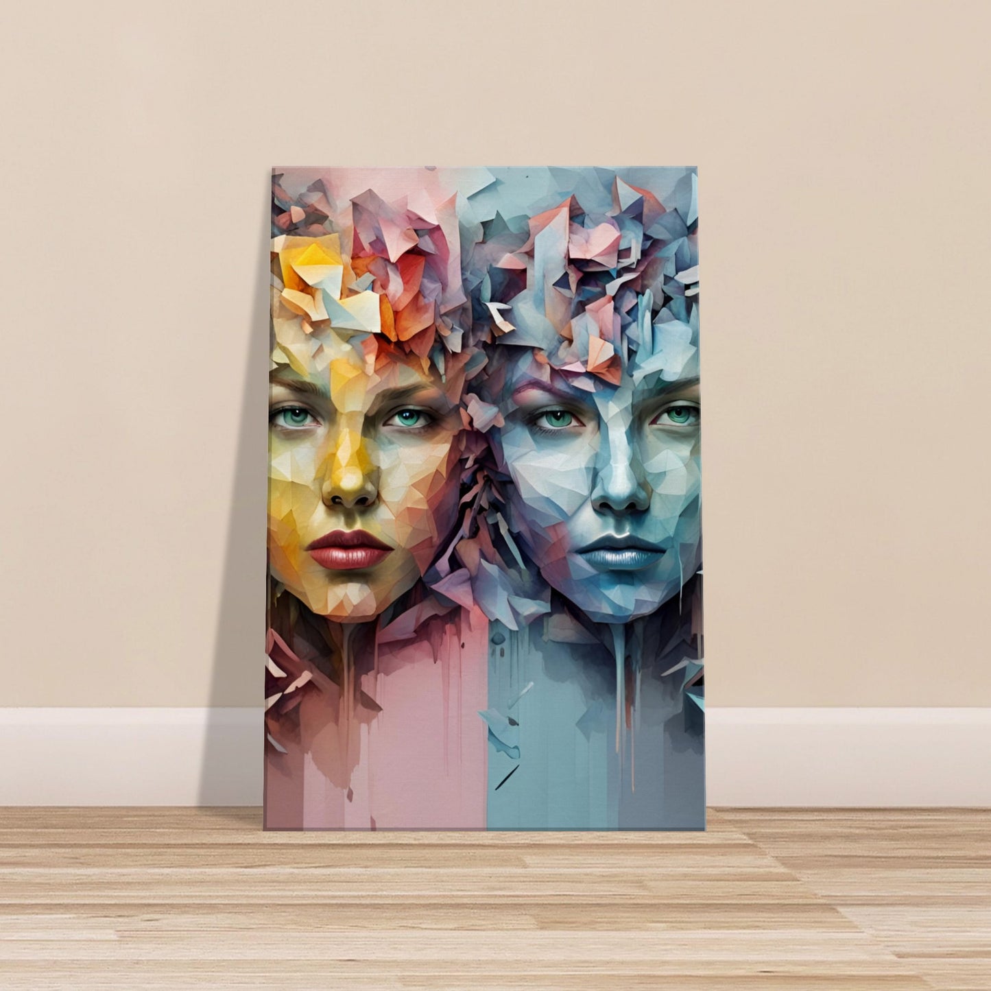 Harmony Unveiled: A Feminist Utopia Hybrid Art Canvas Art