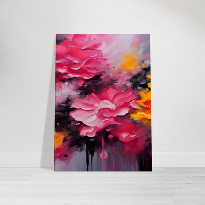 “Blossoms of Radiance Amidst the Abyss” Art informal Canvas Art