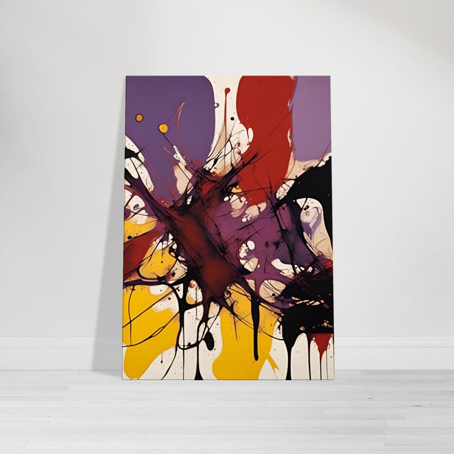 „Vibrant Chaos Unleashed“ Expressionistische Leinwandkunst