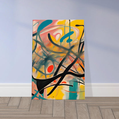 “Embracing Serenity Amidst Turbulence“ Expressionisme Canvas Art