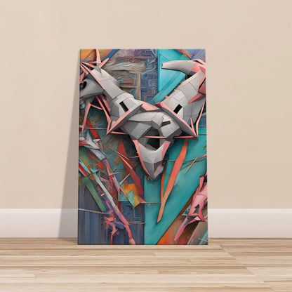 "Hybrid Art: The Heart of Destiny" Hybrid Art Canvas Art