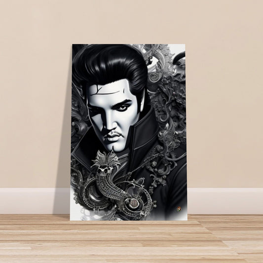 Póster de papel mate con calidad de museo de Elvis Presley. creado por Ötzi Frosty
