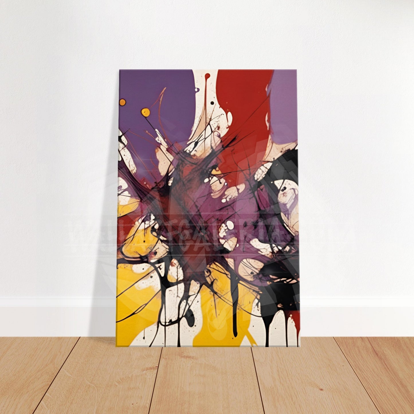 „Vibrant Chaos Unleashed“ Expressionistische Leinwandkunst