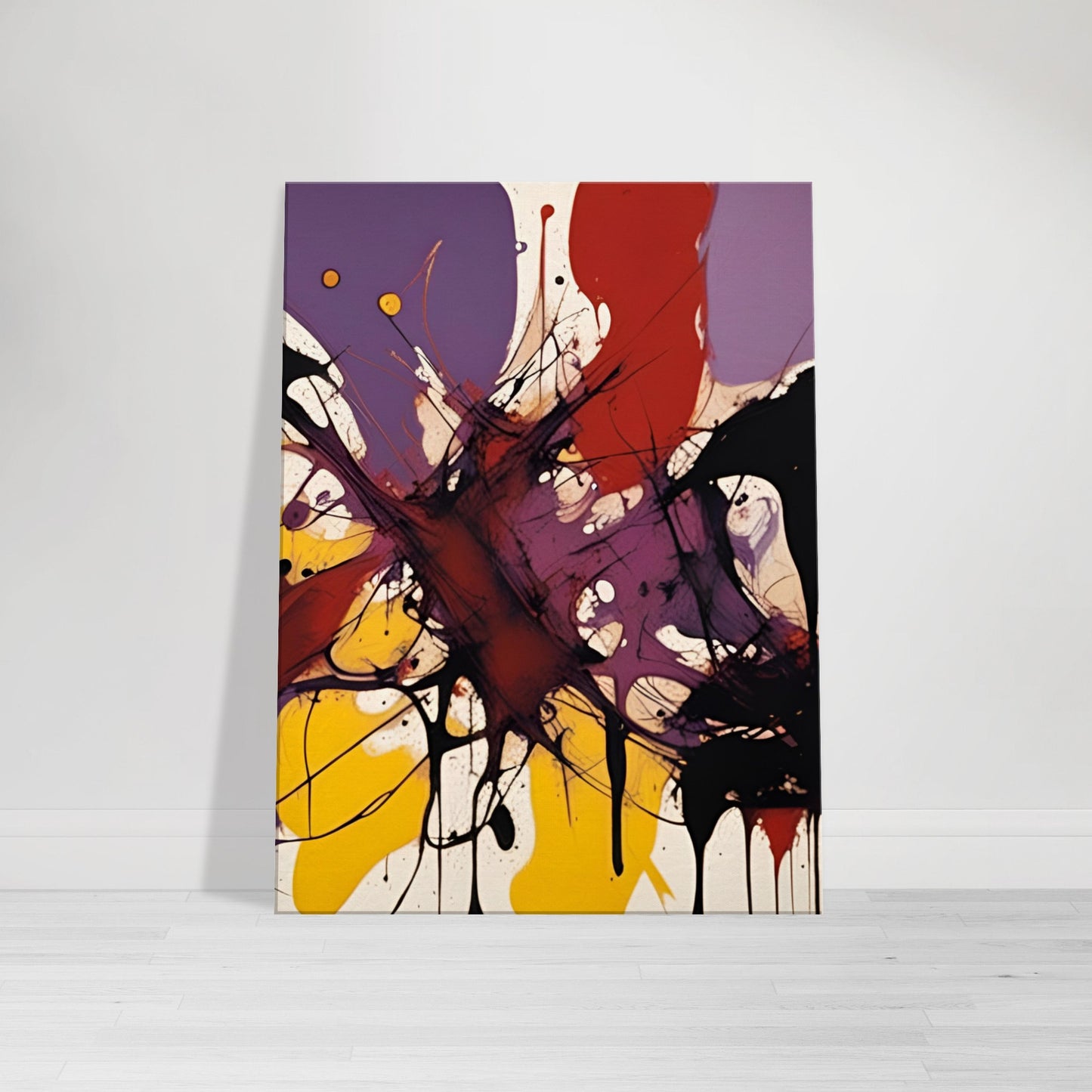 “Vibrant Chaos Unleashed” Expressionisme Canvas Art