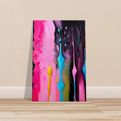 "Rain of Color: The Fading Hues of Life" Art informal Canvas Art