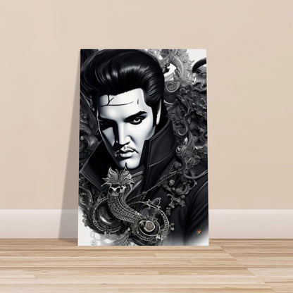 Póster de papel mate con calidad de museo de Elvis Presley. creado por Ötzi Frosty