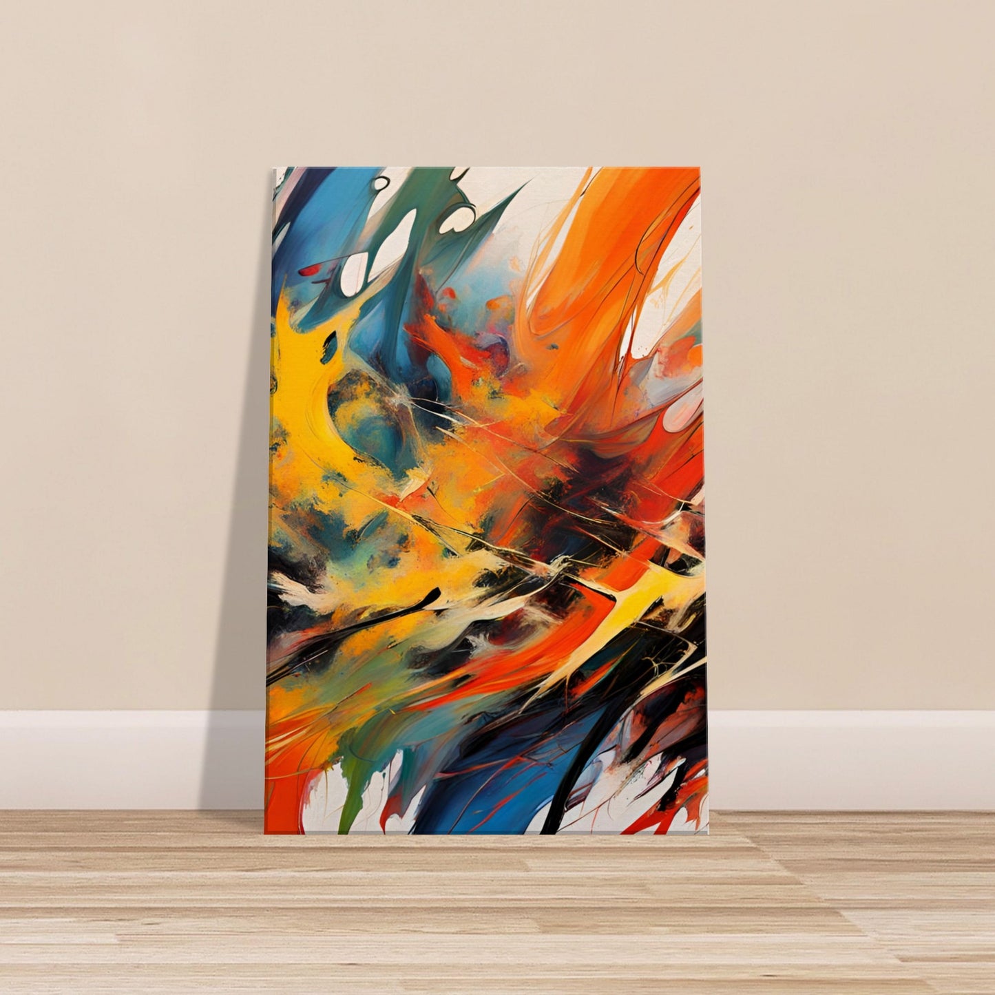“Guideline of Chromatic Chaos” Composition B Canvas Art