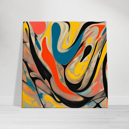 Abstract Horizons: “Waves of Imagination” Expressionisme Canvas Art