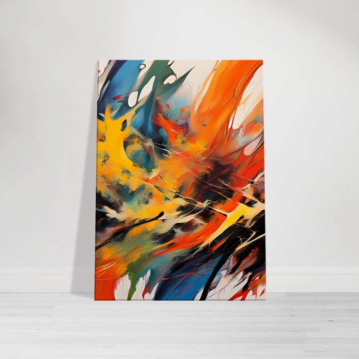 “Guideline of Chromatic Chaos” Composition B Canvas Art
