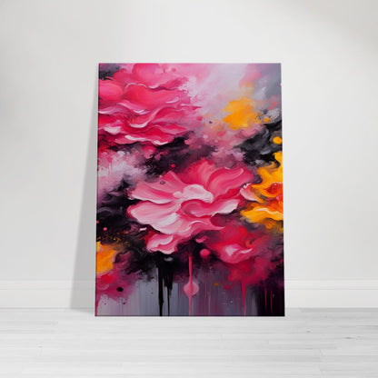 “Blossoms of Radiance Amidst the Abyss” Art informal Canvas Art