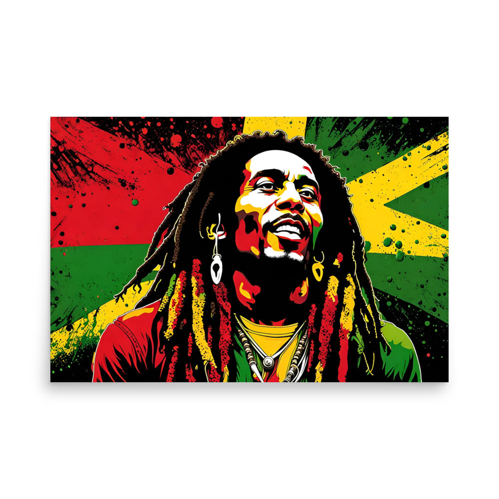 Reggae Resonance Bob Marley Flag of Unity