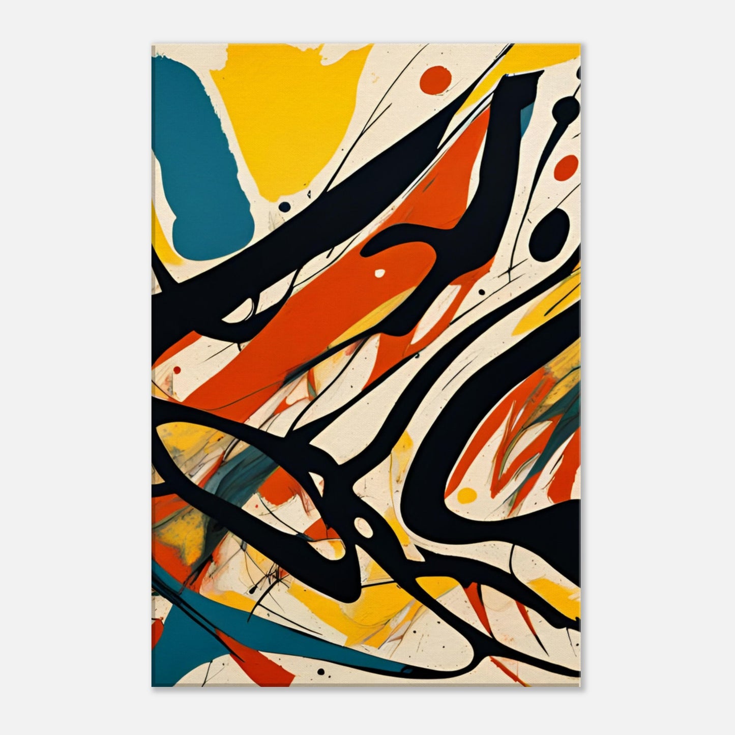 “Turmoil in Tumultuous Tones“ Expressionisme Canvas Art