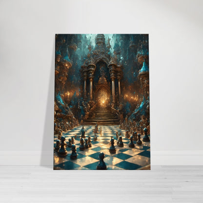 "Realm of Strategy: Let the Game Begin" 3D digital Art Canvas Art
