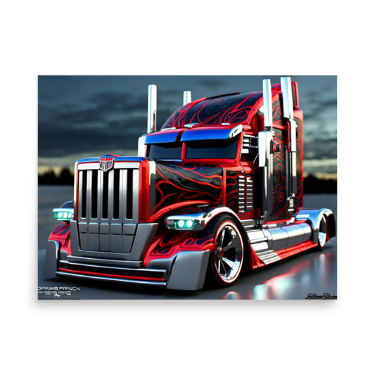 Optimus Prime Trucking Legend Unleashed